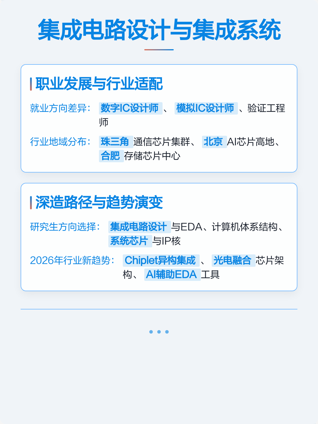 集成电路设计与集成系统	，造芯片对口专业解读_集成电路设计与集成系统毕业去向